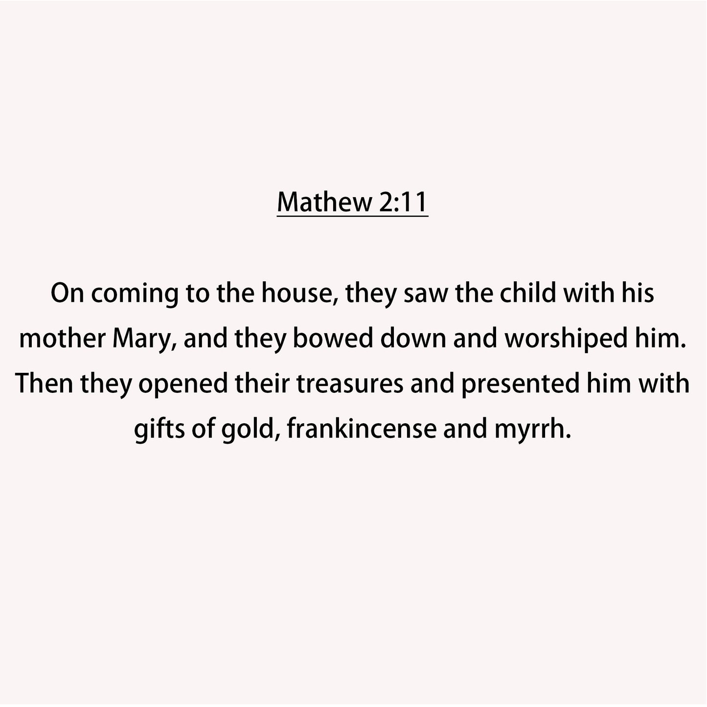 Frankincense and Myrrh - Matthew 2:11